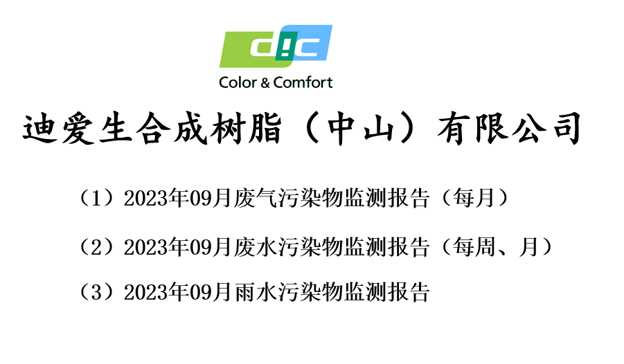 2023年09月份廢氣、廢水、雨水監測報告公告